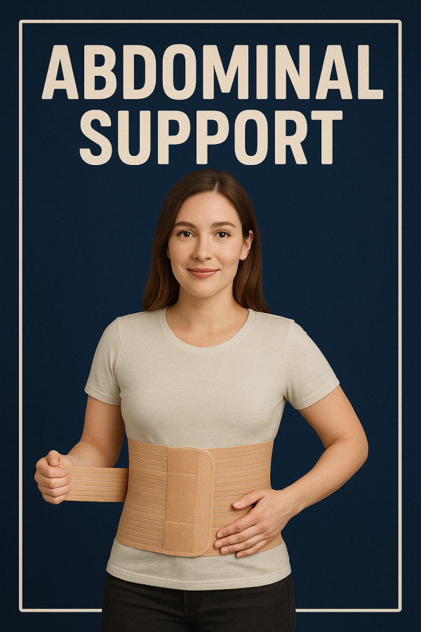 Abdominal support for back pain