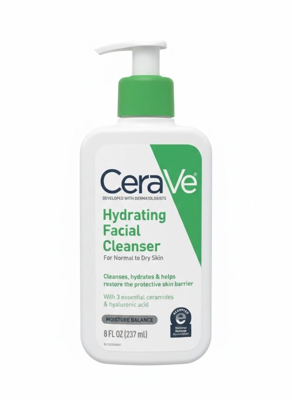 CeraVe, Hydrating Facial Cleanser, Normal to dry skin, 237 ml - 1 CeraVe Hydrating Facial Cleanser, Original, Best Price in Muscat, Oman